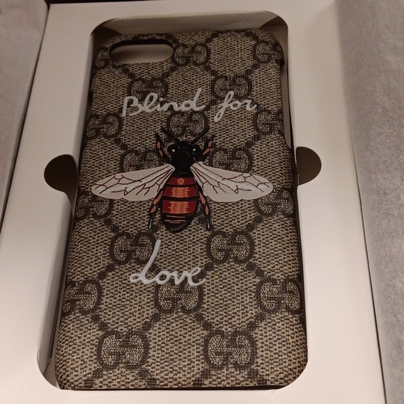 GUCCI IPHONE NIB PHONE CASE BLIND FOR LOVE - Picture 1 of 6